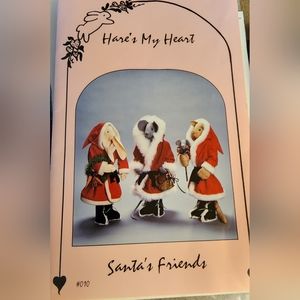 1988 Rayleen Lewis vintage Santa's Friends sewing patterns